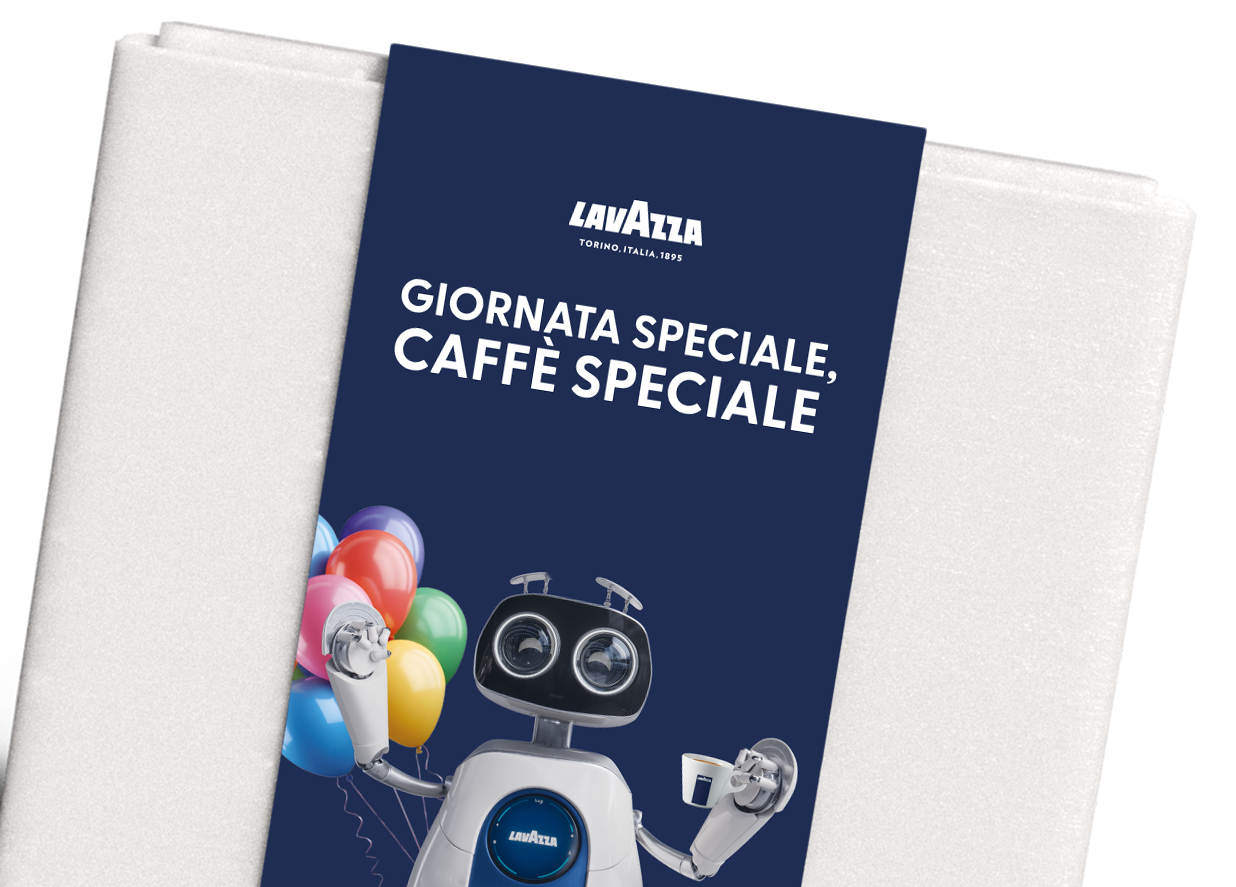 Personalizza la tua fascetta. Box con grafica Auguri